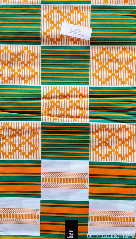 Kente Multi African Print Fabric 100