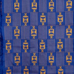 His Vestments Blue Mmeda kente altar cloth