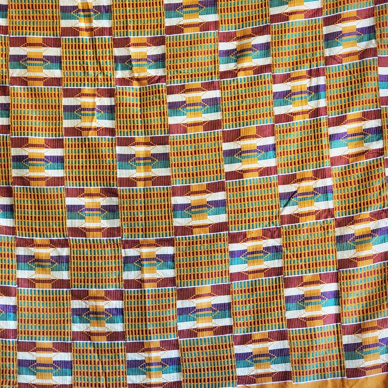 His Vestments Gold African colors kente cloth