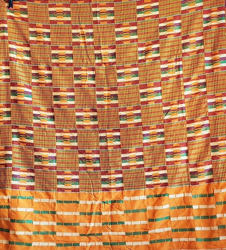 Altar Cloth Gold African Colors Kente Cloth