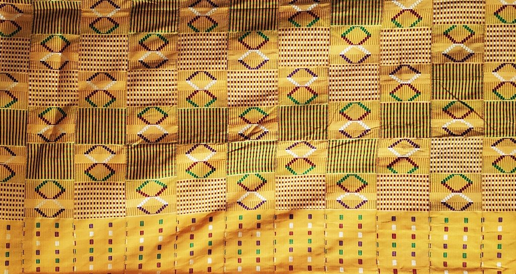 Altar Cloth Gold Multicolor Kente Cloth