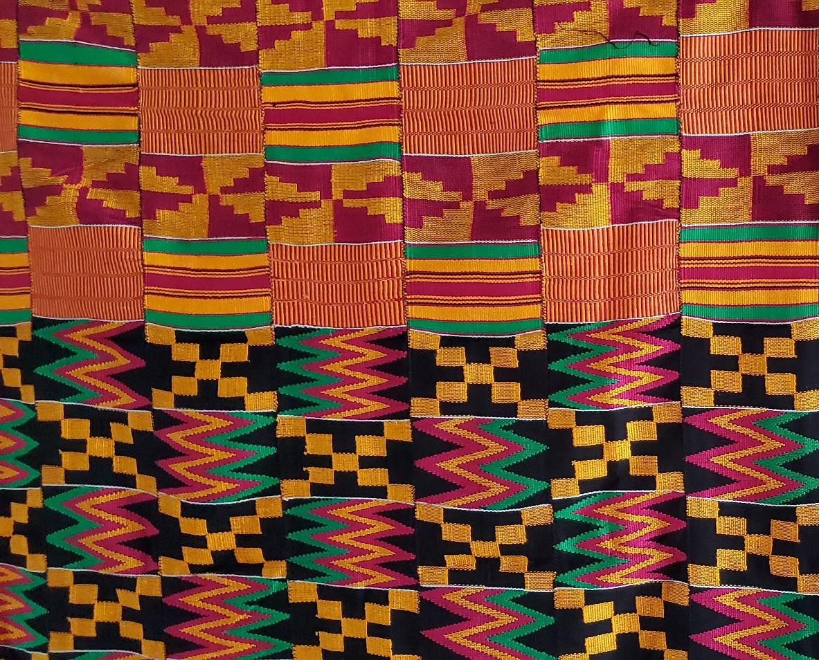 Kente Cloth African Fabric, Authentic African Handwoven Cloth, Fathia Fata  Nkrumah Design – African Beads & Fabrics