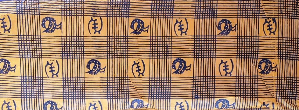 Mustard Adinkra Cloth - His Vestments