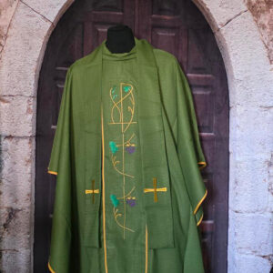 Green Chasuble Purple Grape Vine